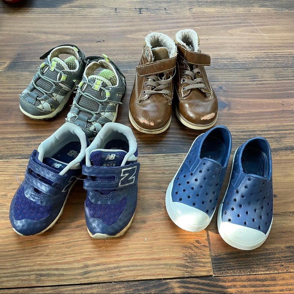 Bundle boys size 6 toddler shoes and boots